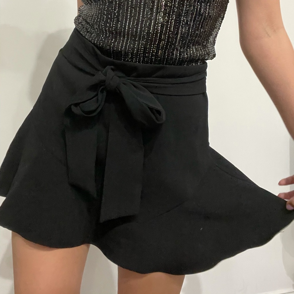 Zara black mini skirt